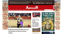 Desktop Screenshot of aplausos.es