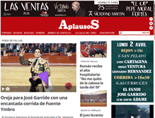 Tablet Screenshot of aplausos.es